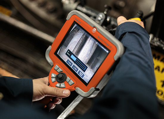 工業內窺鏡檢查軸承和傳動齒輪