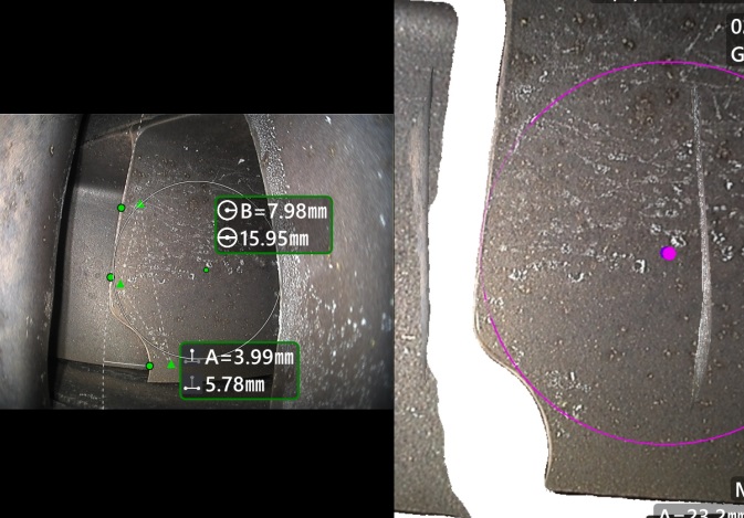 葉片空間弧度半徑計測量,指導葉片在翼打磨 葉片空間弧度半徑計測量,指導葉片在翼打磨